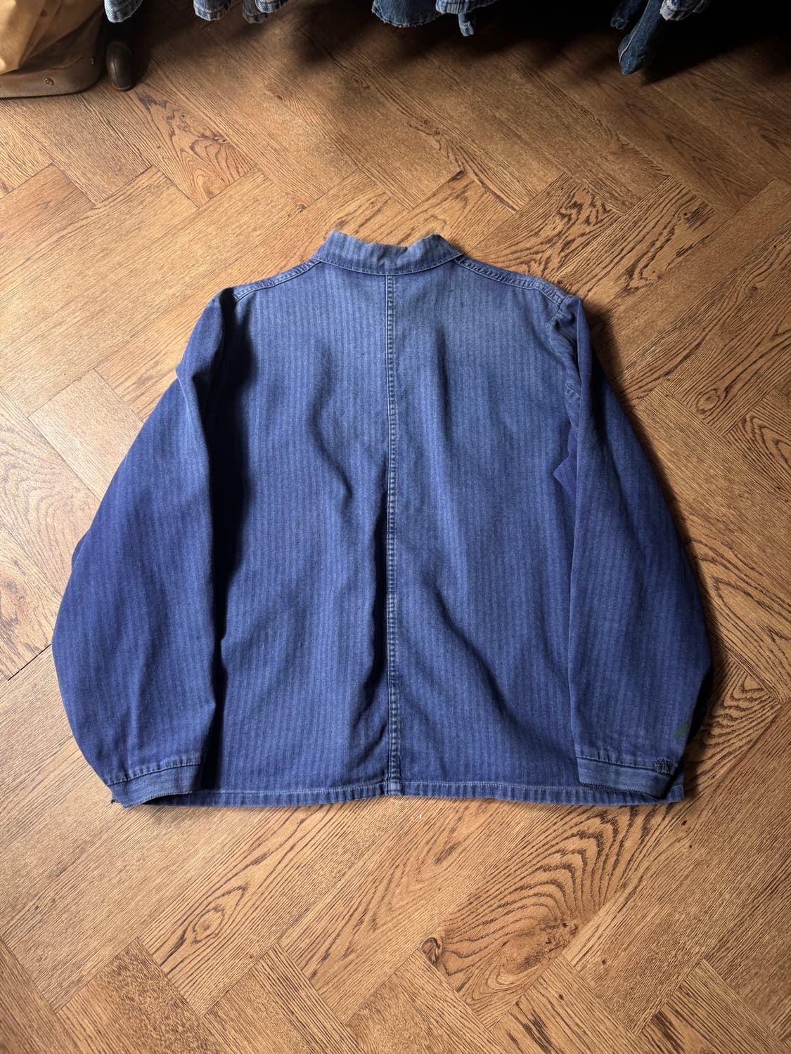 [L]90's 빈티지 페이딩 2포켓 헤링본 프렌치 워크자켓 상품이미지7