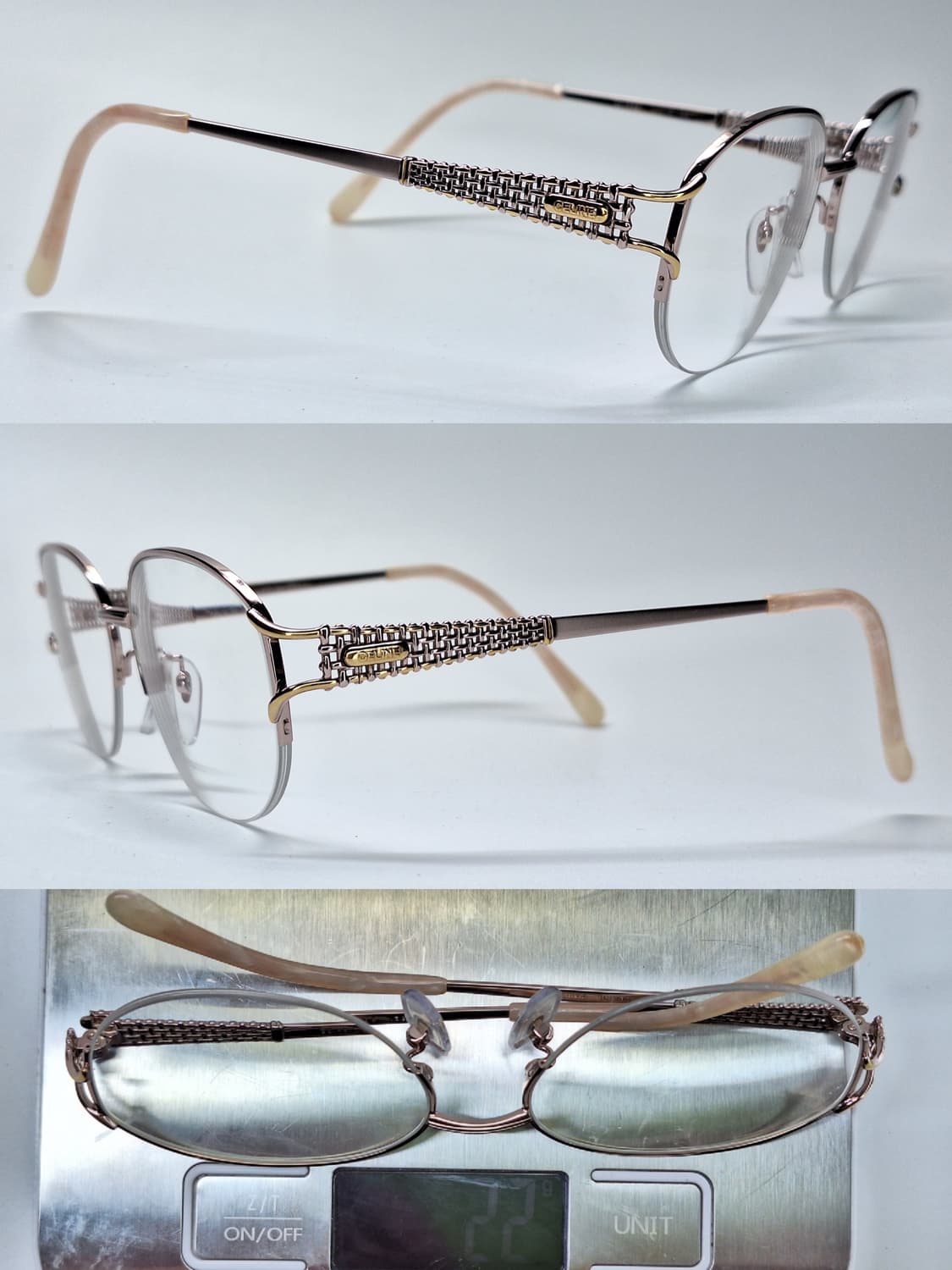 올드 셀린느 CL-6521 반무테 안경테 명품 일본 수입 하이엔드 고급  상품이미지3