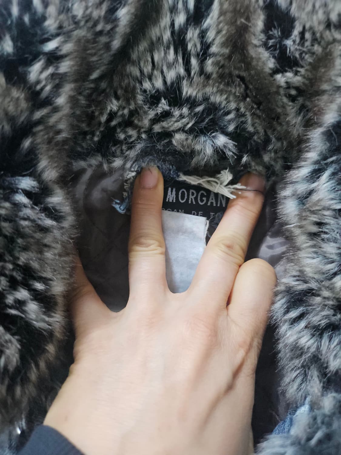 모르간 Y2K 빈티지 퍼트리밍 데님자켓 청자켓 S 상품이미지5