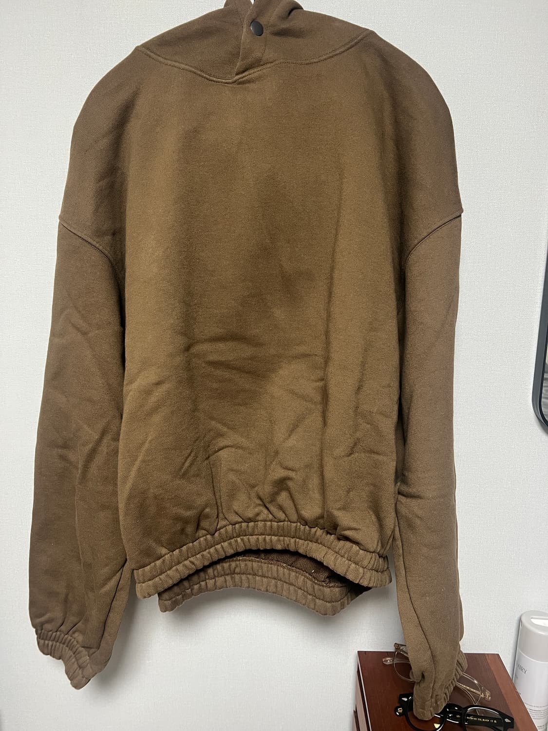 [L] 프리즘웍스 밴딩 스냅 후디 브라운 상품이미지6