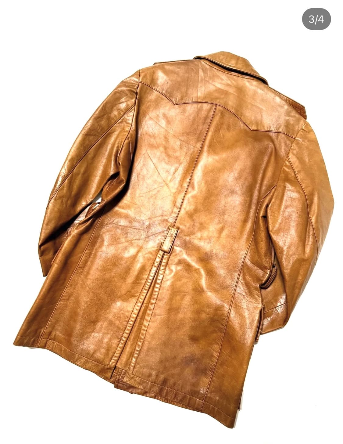 Crazy Horse - 80s 레더 코트 상품이미지3