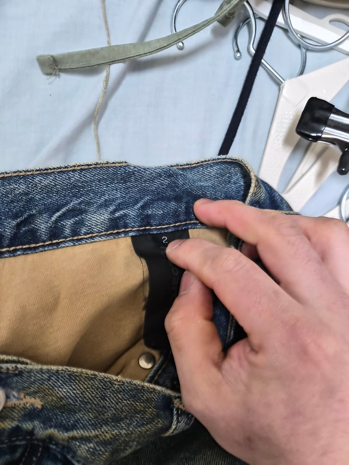 프로젝트gr 레이어드 카고 데님 팬츠 2사이즈 상품이미지3