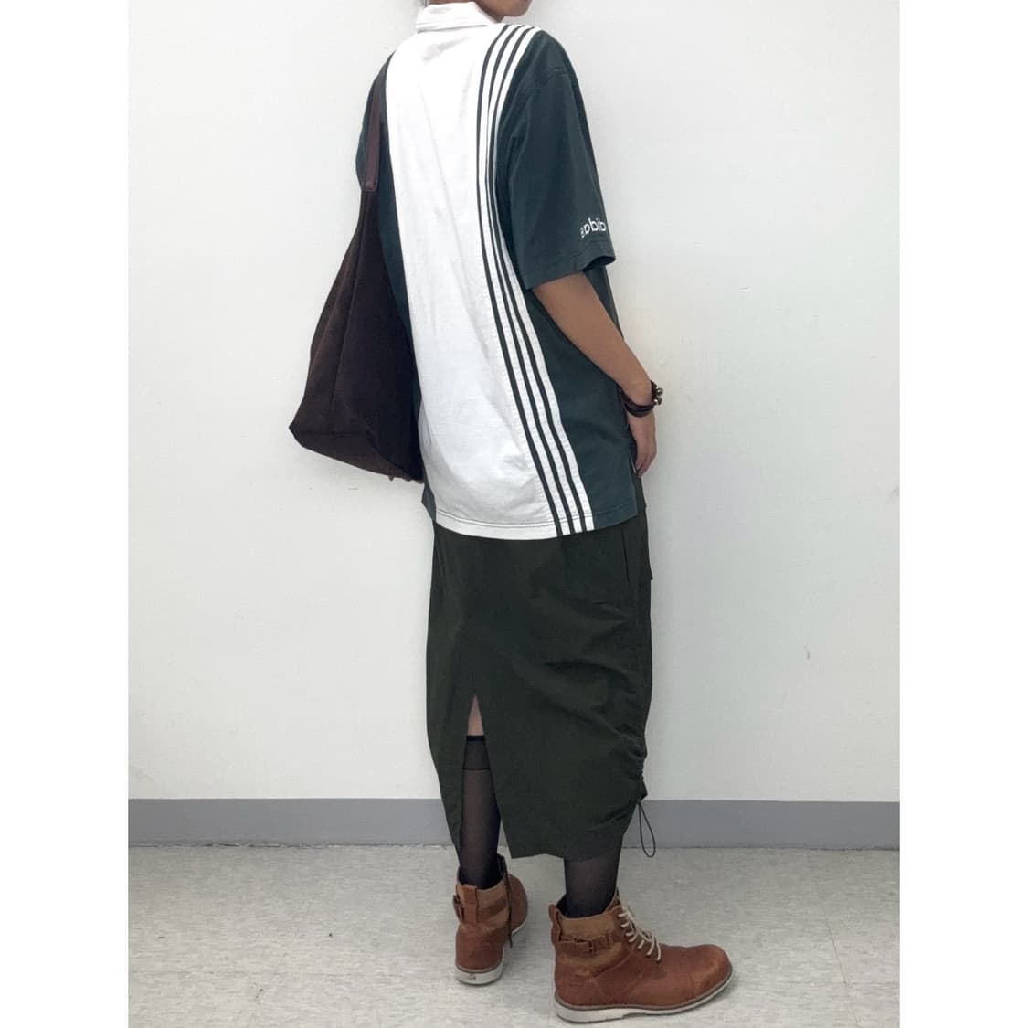 빈티지 카키 카고 스커트 상품이미지3