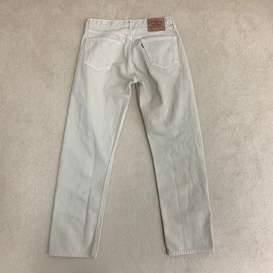 90s 빈티지 리바이스 501 데님팬츠(31사이즈) 베이지크림진 상품이미지3