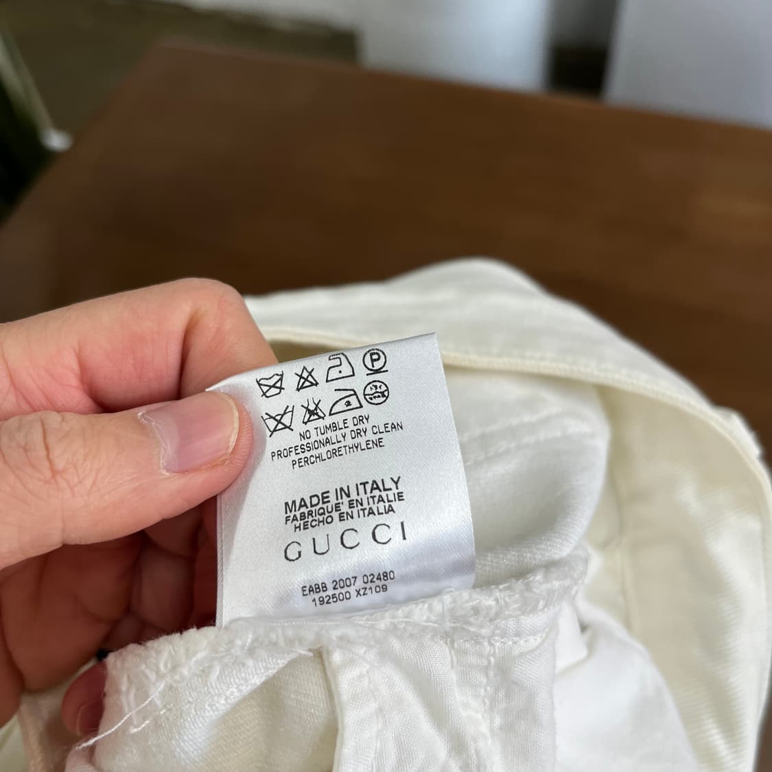 구찌 우먼 화이트 데님 팬츠 38 상품이미지8