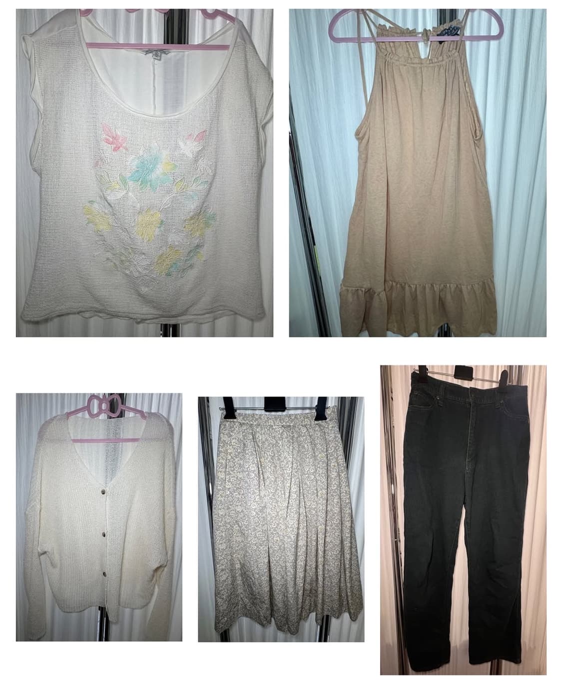 살몬 슈크림 모리걸 빈티지 코디세트 5pcs 상품이미지10