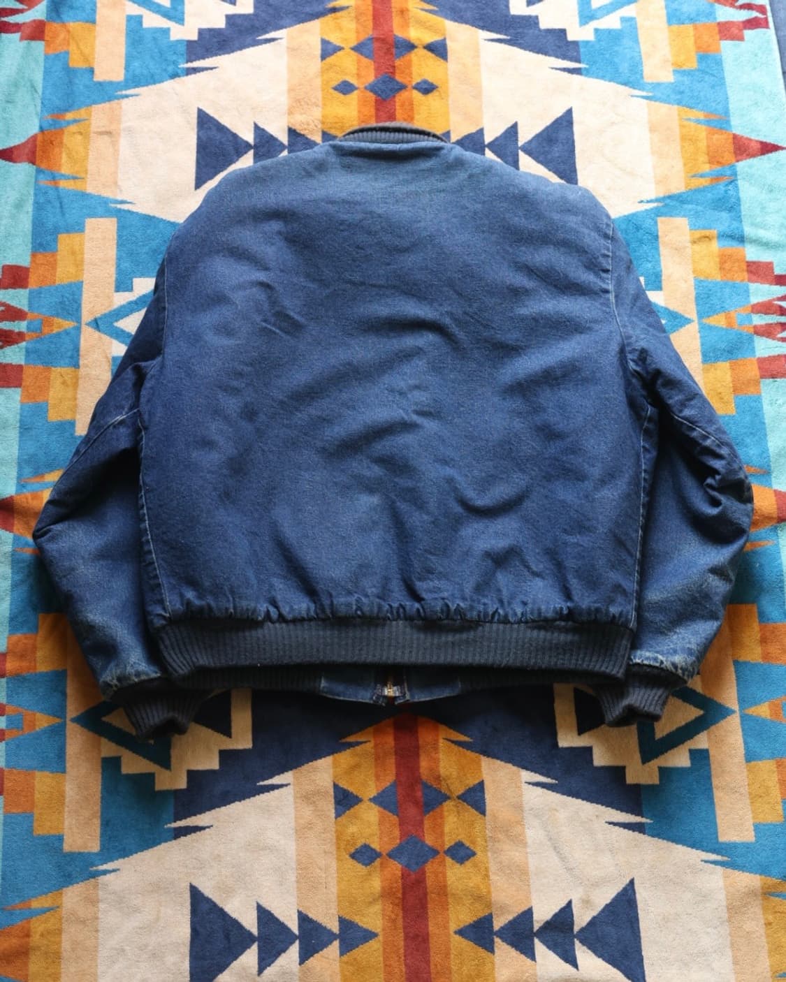 오시코시 70~80s 아즈텍 라이닝 데님 봄버자켓 상품이미지10