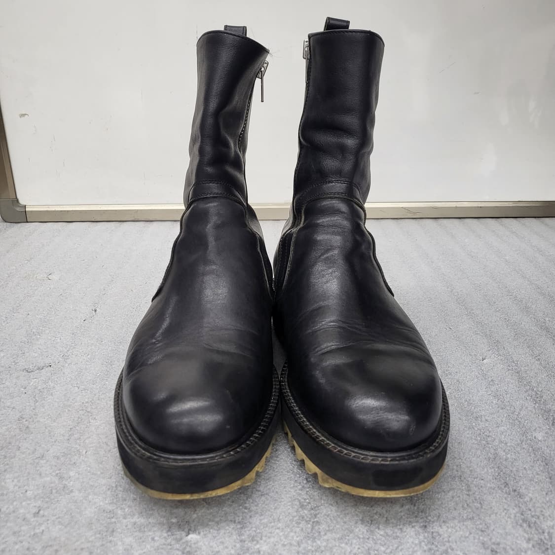 라메르마메종 블랙 가죽 앵클 부츠 270mm 상품이미지2