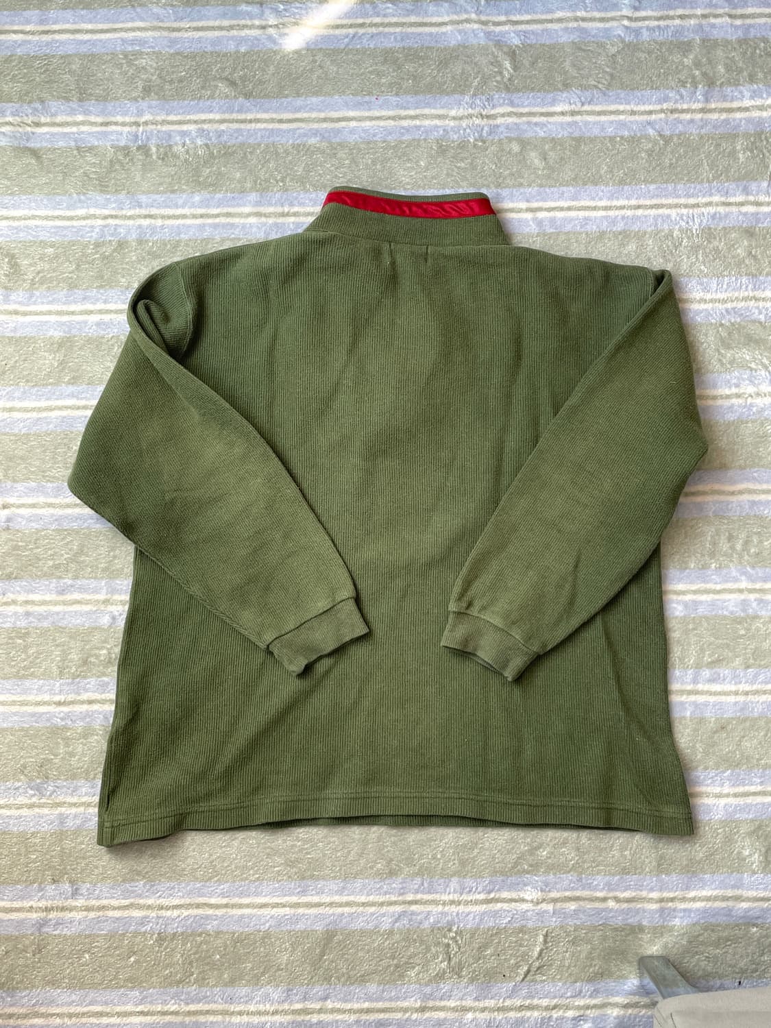 일본 FILA 휠라 빈티지 카키 롱슬리브 티셔츠 상품이미지5