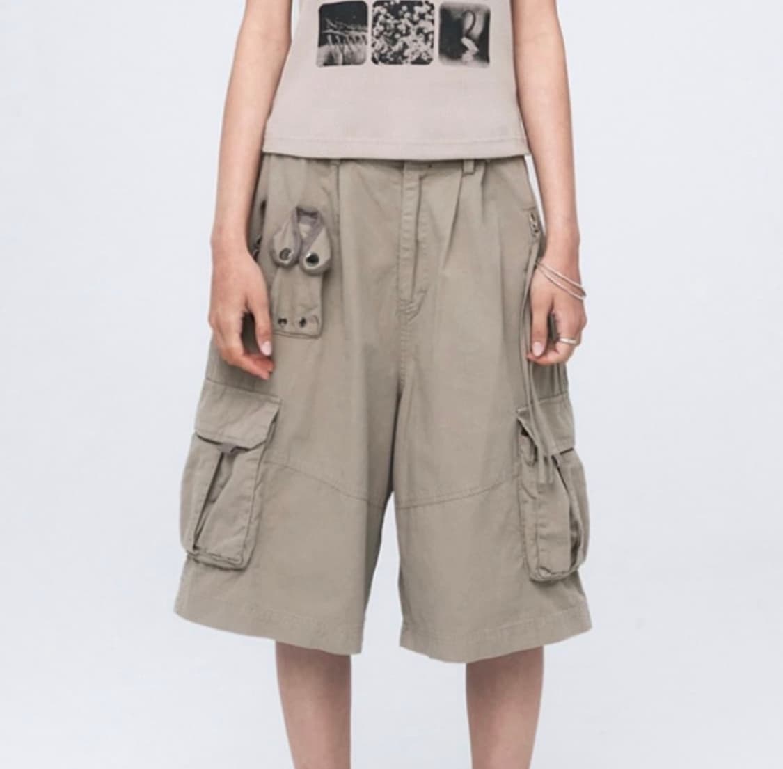 나체 nache WASHING CARGO HALF PANTS 상품이미지2