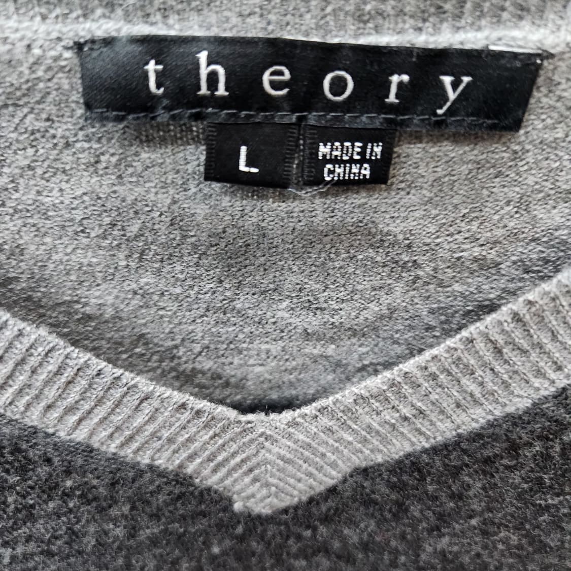 띠어리 스트라이프 얇은 울 니트 L(L) 상품이미지4