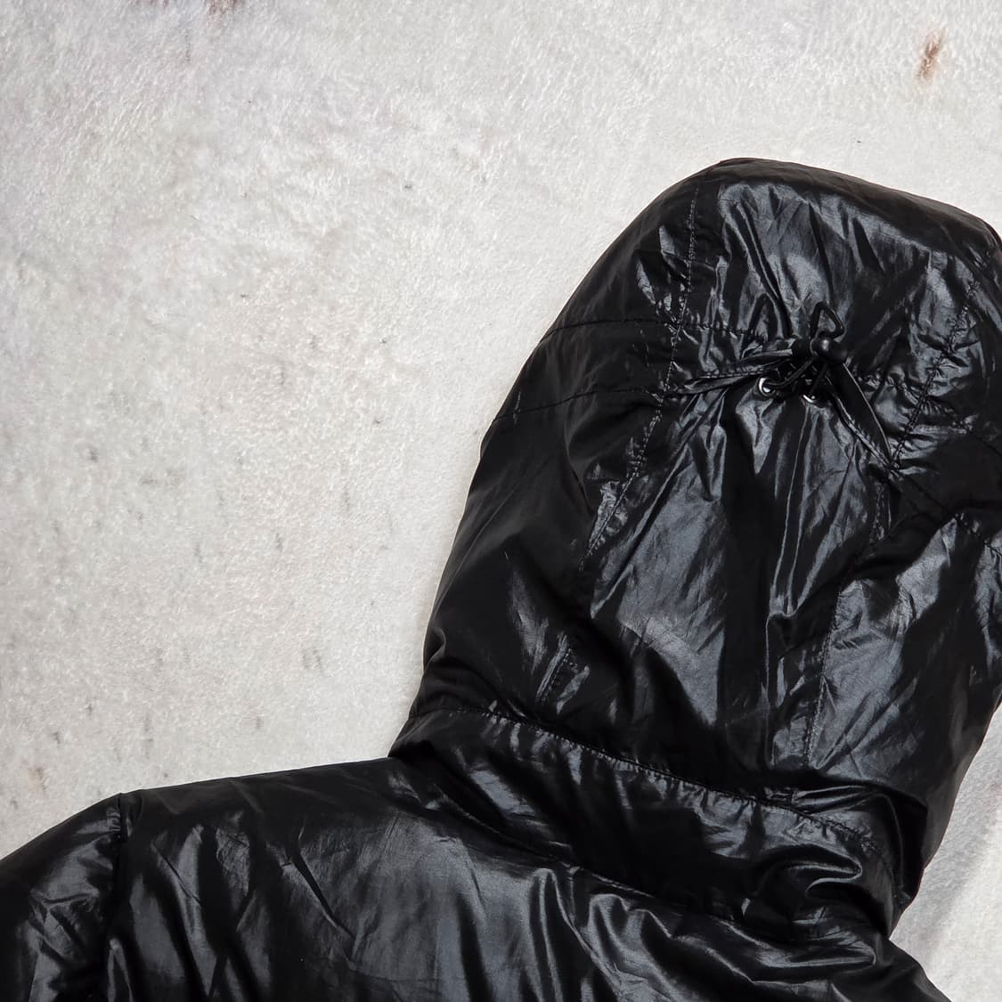 아디다스 퍼플 로고 구스다운 후드 패딩 상품이미지6