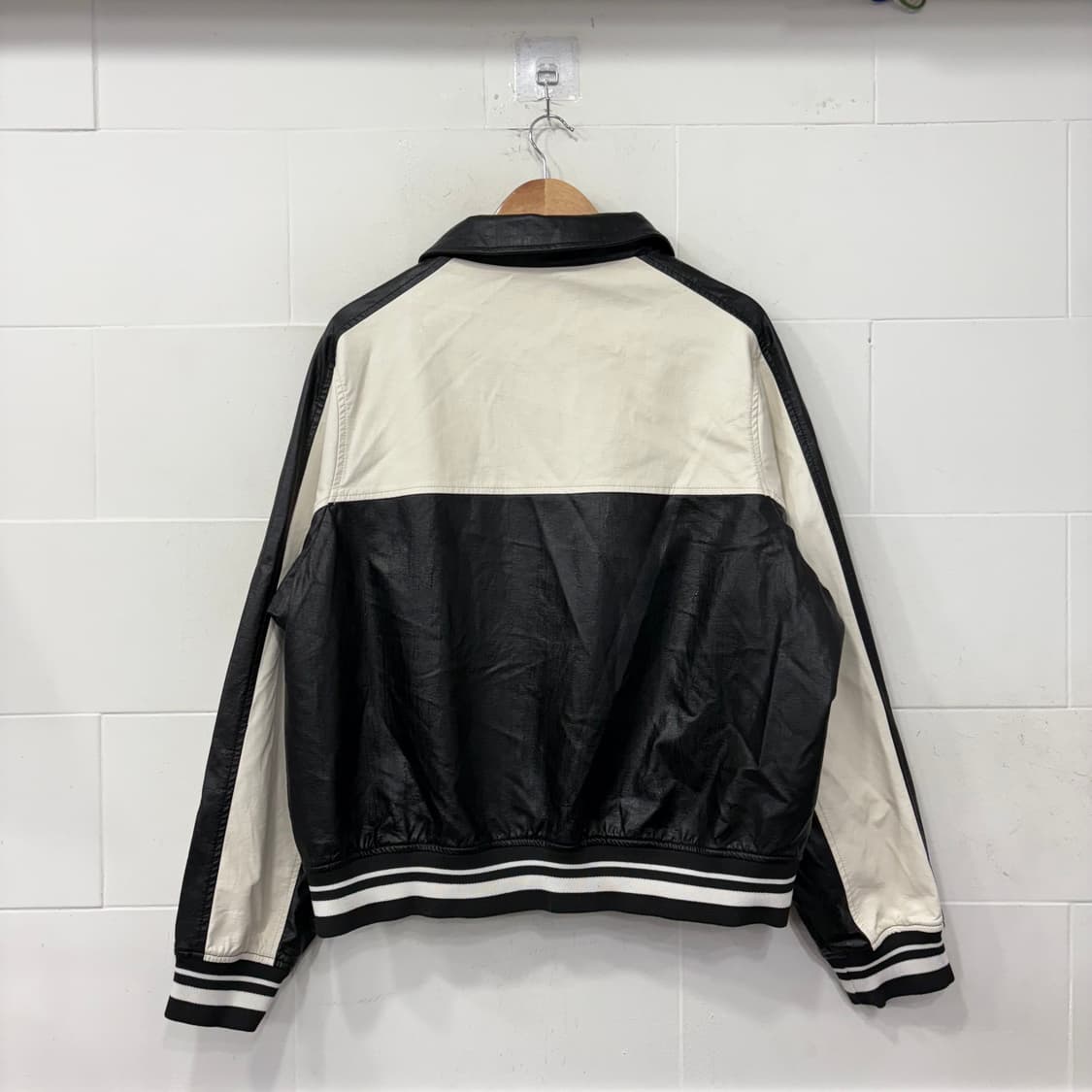 브이투 8108 빈티지 비건레더 점퍼 상품이미지5