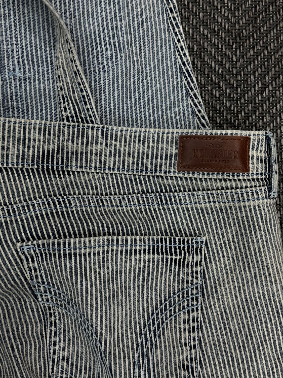 홀리스터 데님 스트라이프 오버롤 상품이미지5