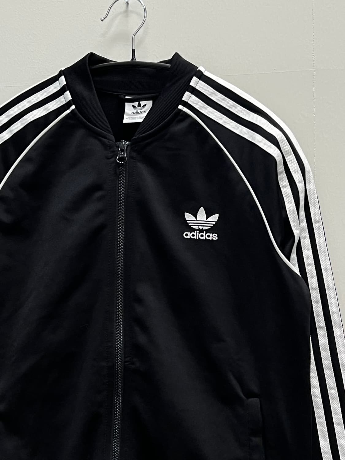 아디다스 키즈/우먼스 슈퍼스타 트랙탑 져지 블랙 상품이미지3