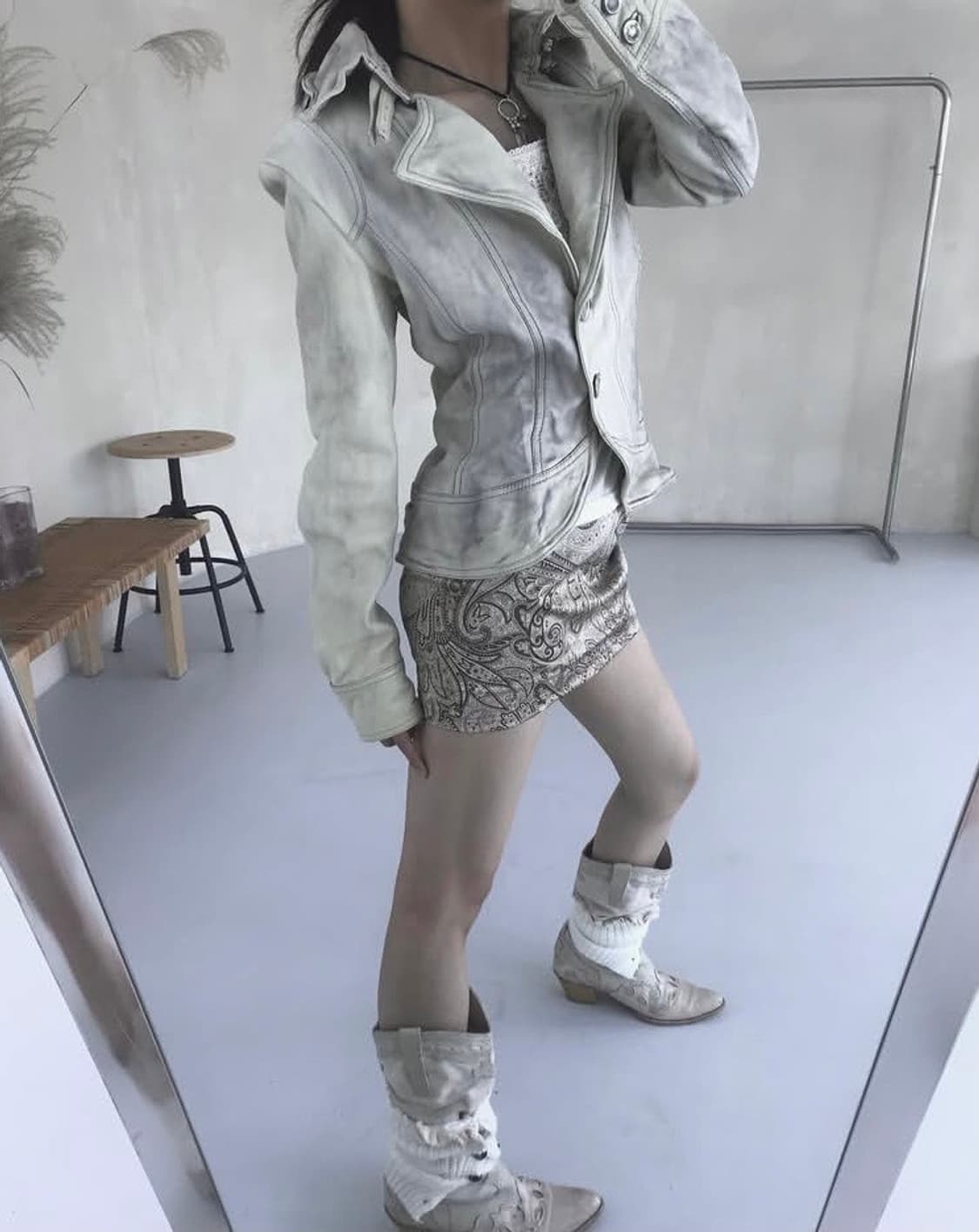 vintage leather jacket 상품이미지6