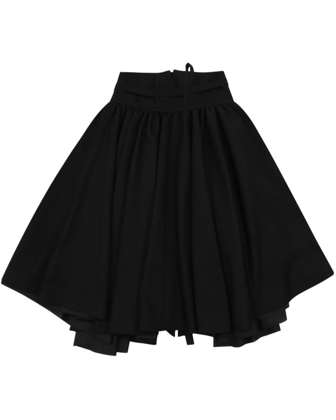 Corset Ruffle Skirt black 상품이미지1