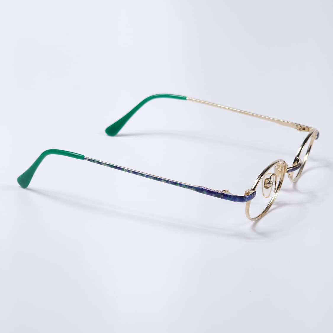 22K 도금 90년도 빈티지 오벌형 긱시크 안경 상품이미지3