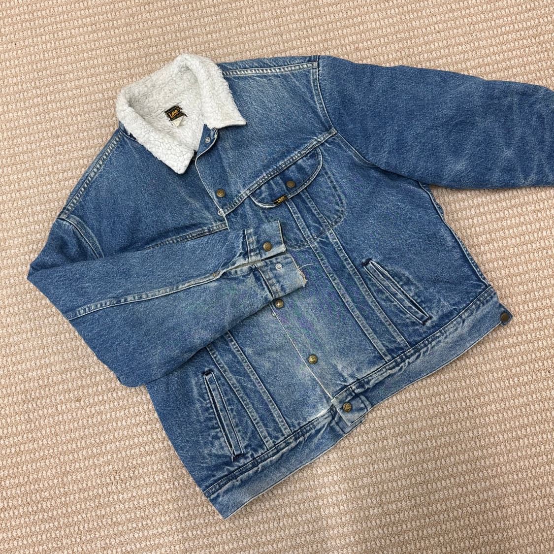 리 Lee 데님 쉐르파 자켓 80년대 USA 상품이미지6