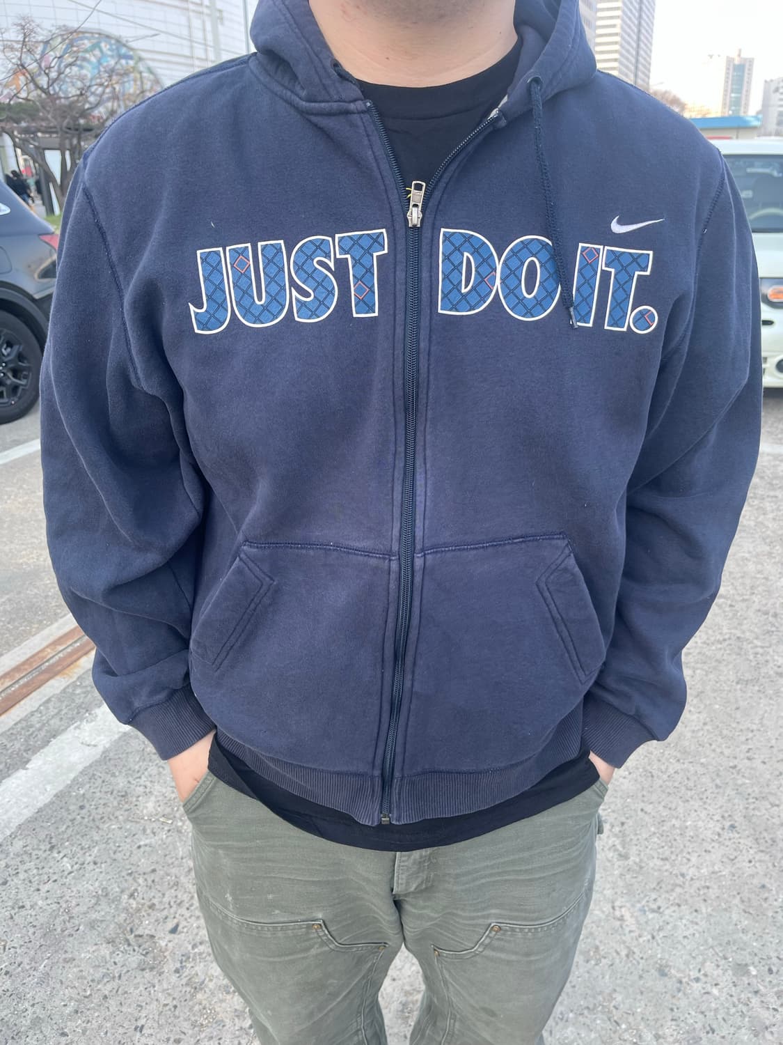 00s 나이키 후드집업 (이어폰 줄 연결가능) 상품이미지1