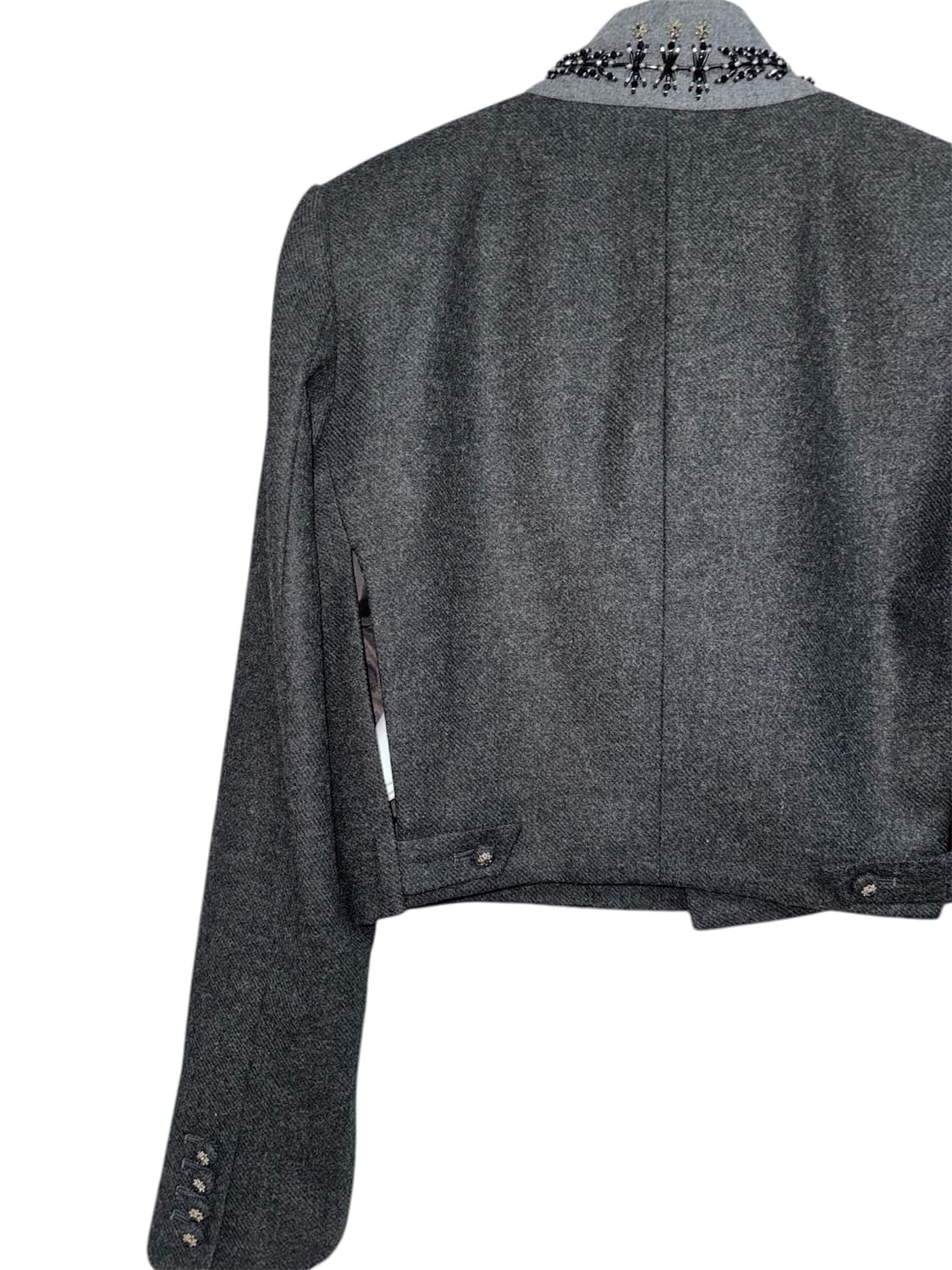 타나카 다이스케 블랙 스탠드 픽드 라펠 자켓 상품이미지4