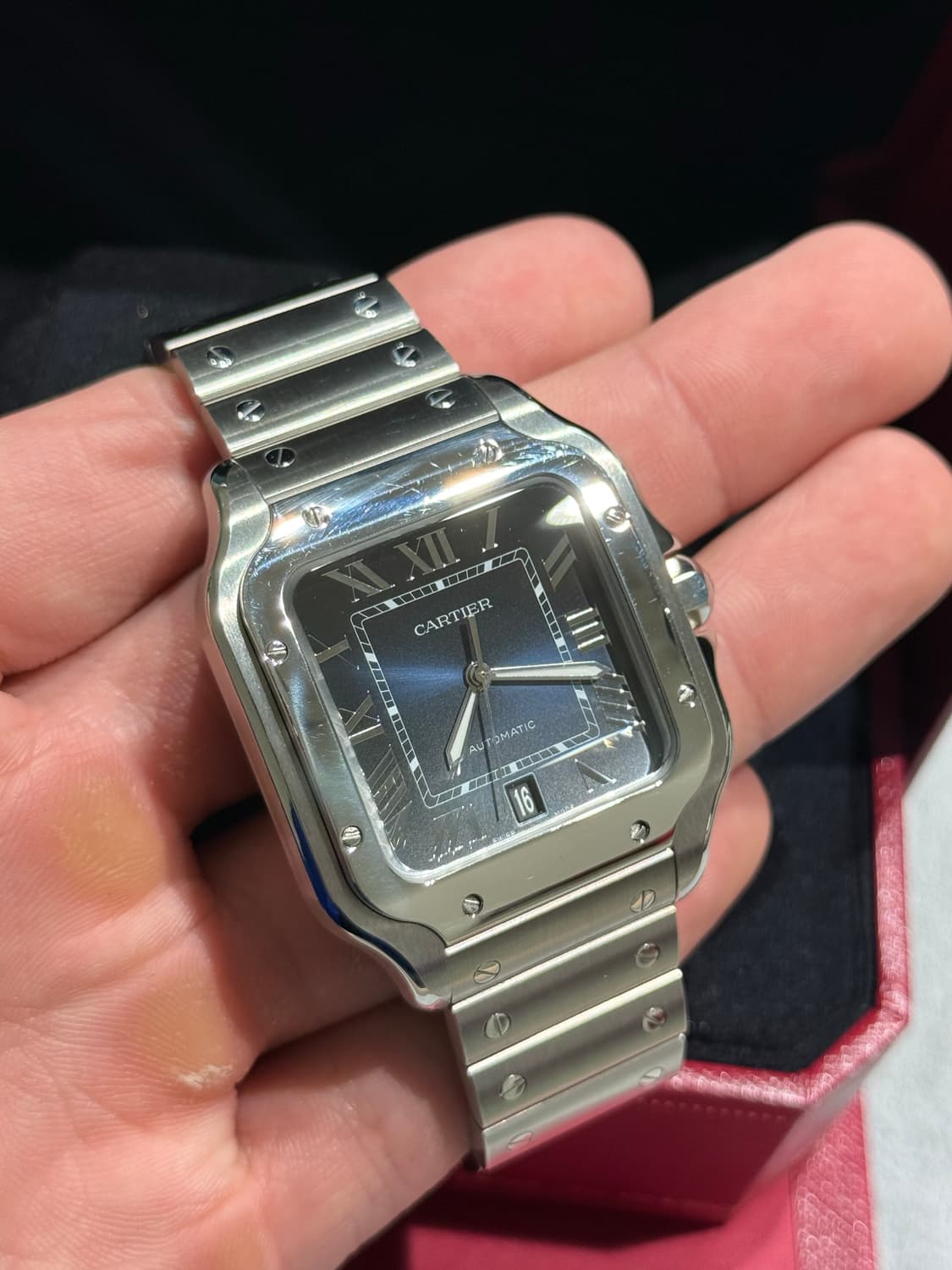 까르띠에 산토스 신형 라지 청판 22년  상품이미지4