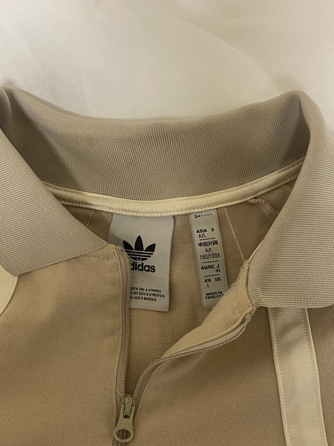 [희귀매물]아디다스 베이지 카라 롱슬리브 상품이미지3