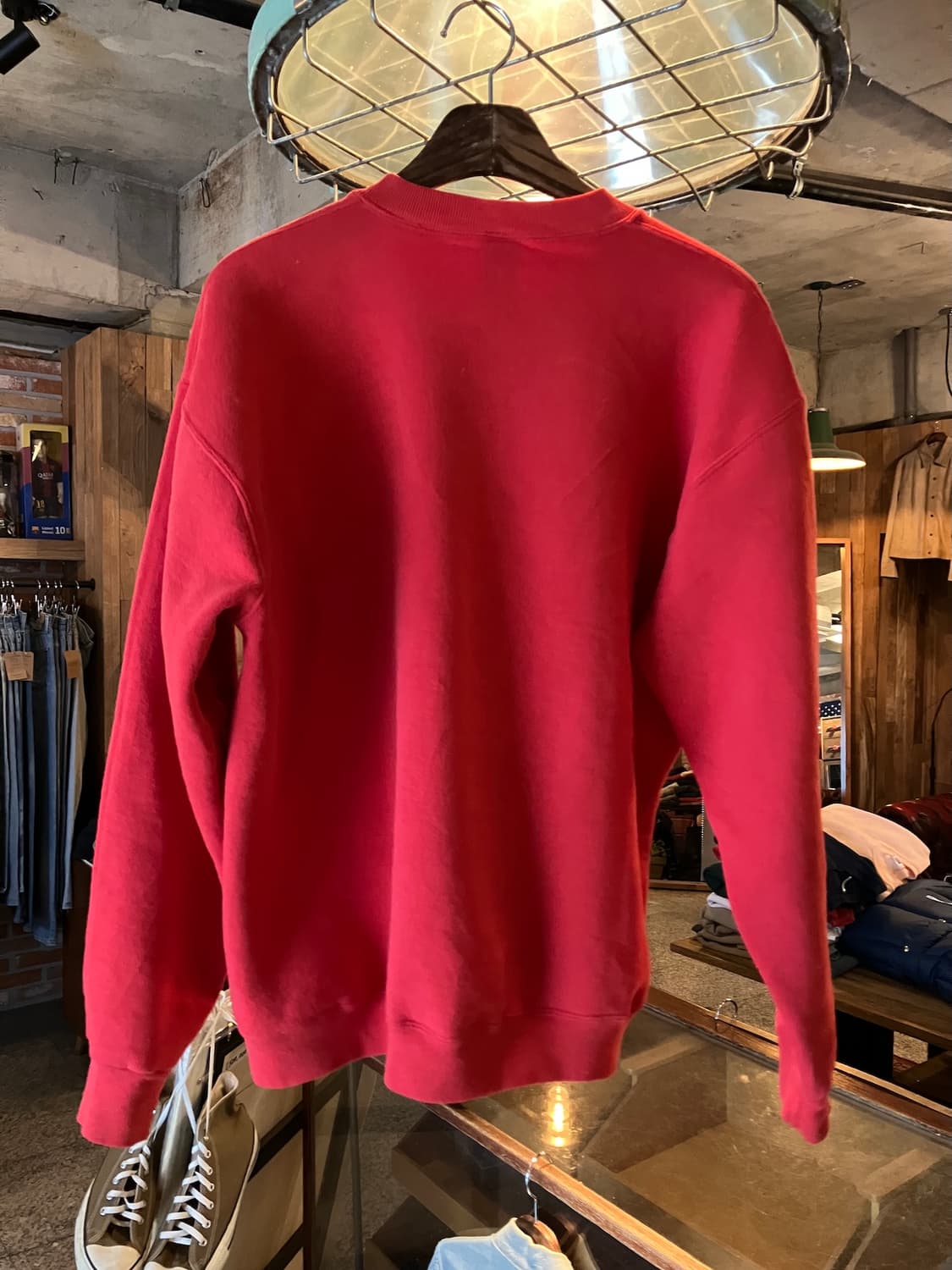 80s USA 빈티지 러셀 플레인 스웻 셔츠 맨투 상품이미지4