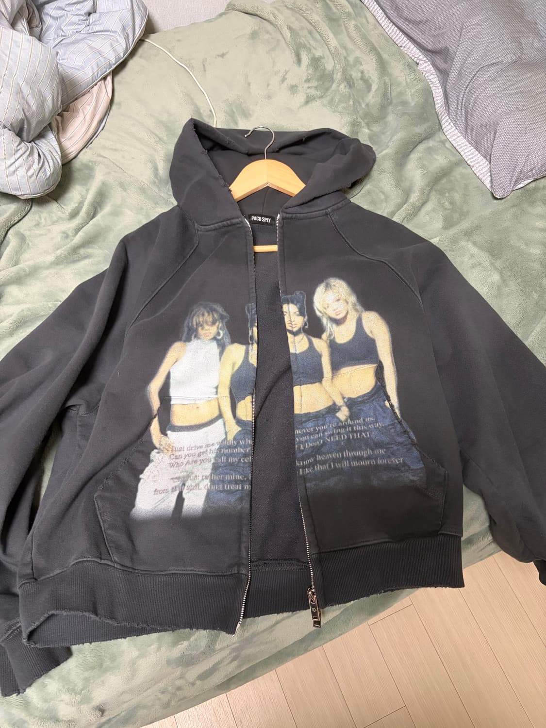 파코서플라이 돌리 더티 후디집업 빈티지블랙 사이즈 1 상품이미지2