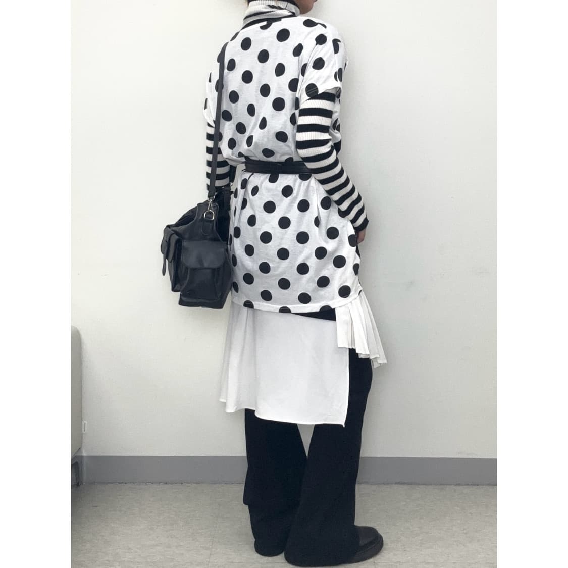 빈티지 레이어드 반팔 원피스 상품이미지2