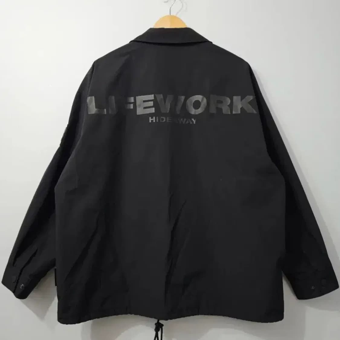 라이프워크 오버핏 코치자켓 블랙 100 상품이미지9