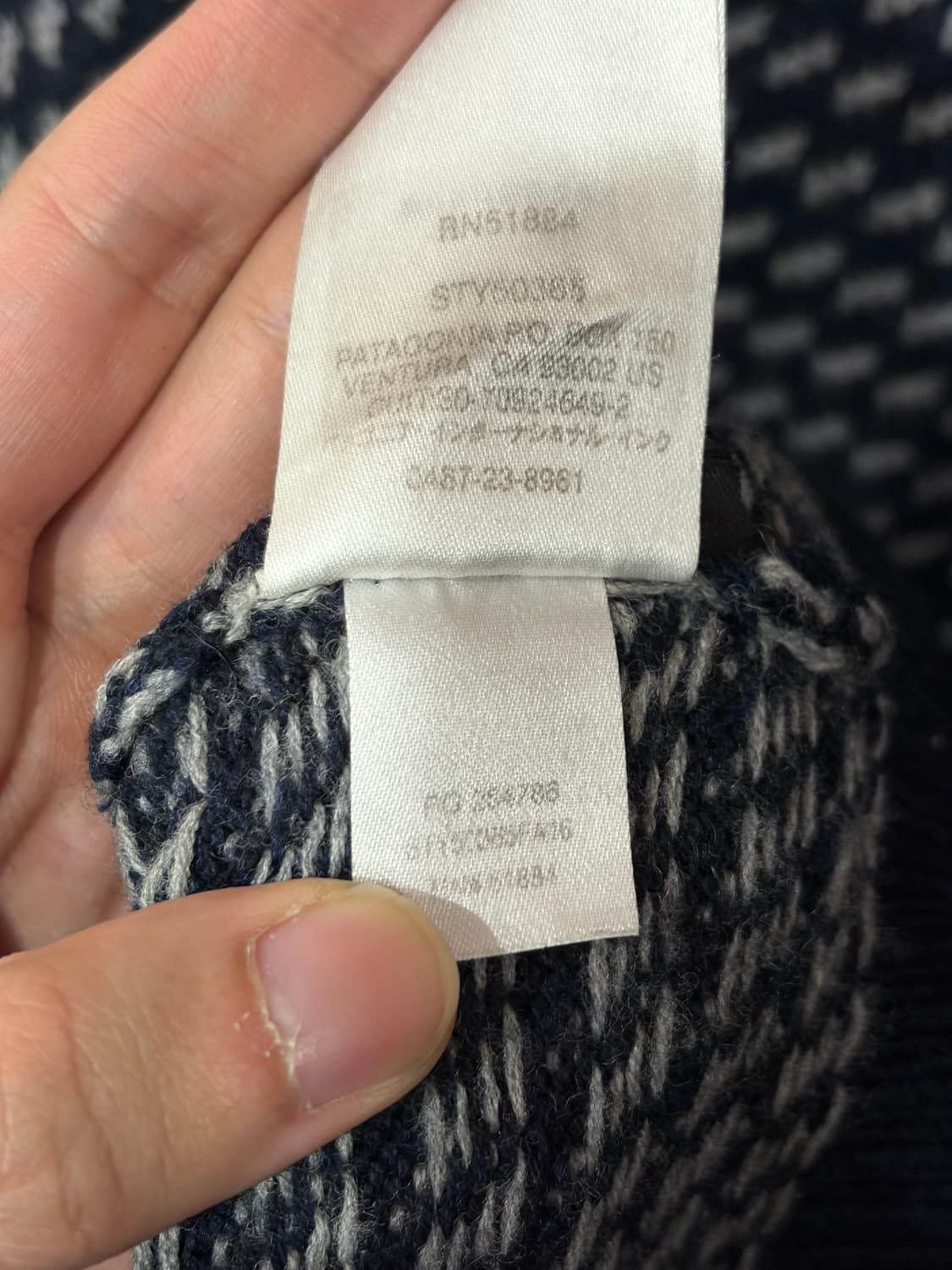 파타고니아 버드아이 패턴 니트 상품이미지5