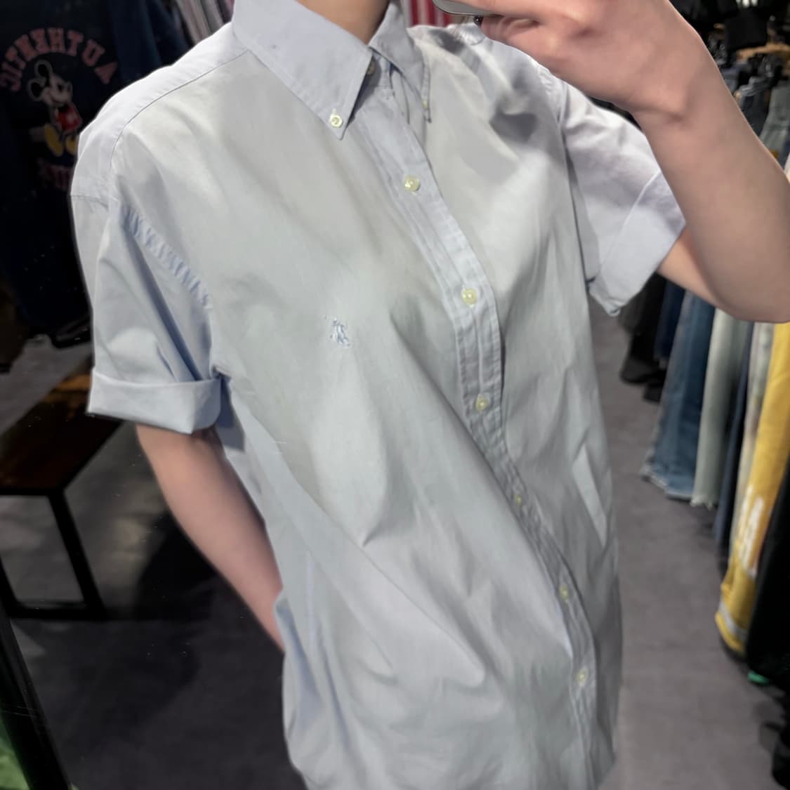[IM] PoloRalphLauren 폴로랄프로렌 반팔 셔츠 파스텔 블루 상품이미지4