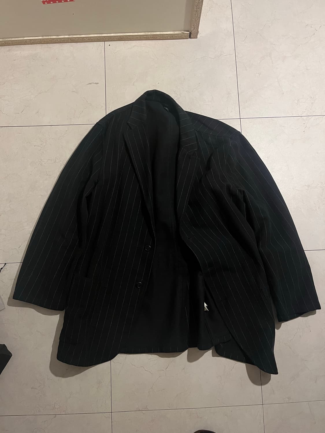 폴로 진 코튼 스트라이프 블레이저 네이비 xl 상품이미지1