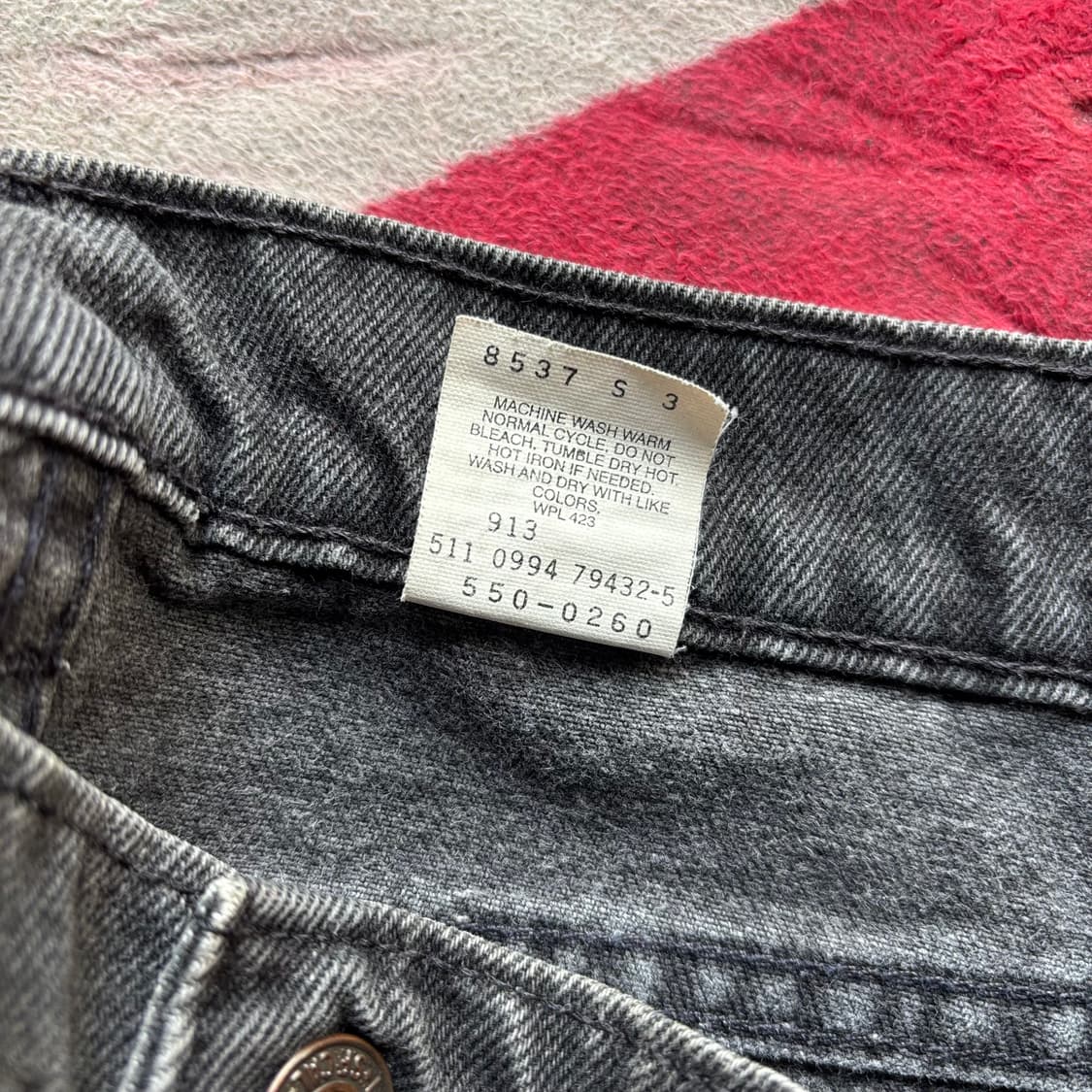 90년대 미국 리바이스 550 릴렉스 핏 흑청 상품이미지10