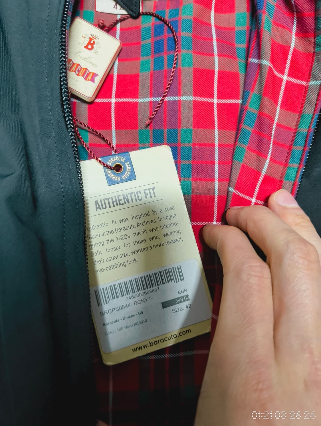 바라쿠타 어센틱핏 블랙 42 상품이미지4