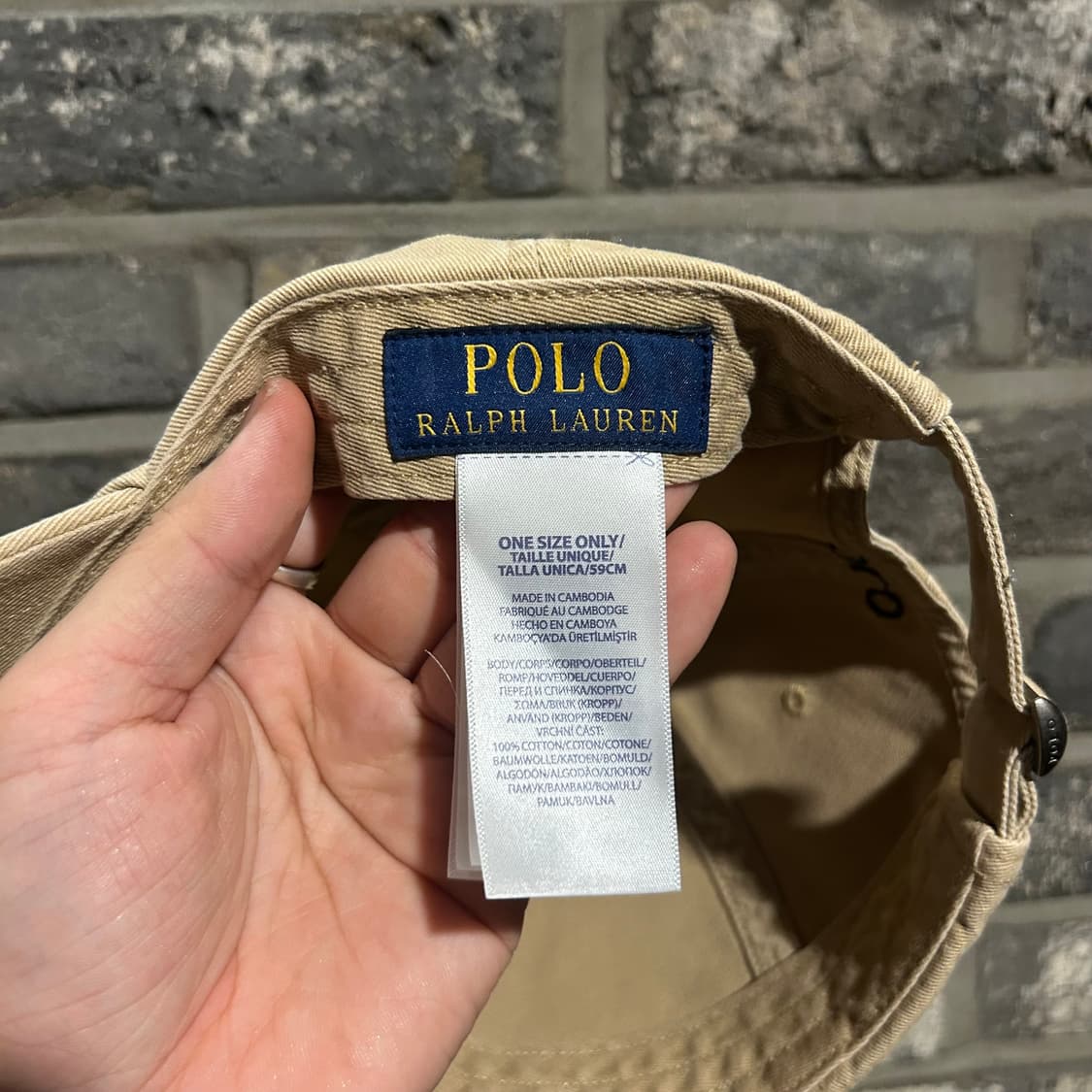 폴로 랄프로렌 아이코닉 치노 볼캡 모자 탄 베이지 상품이미지8