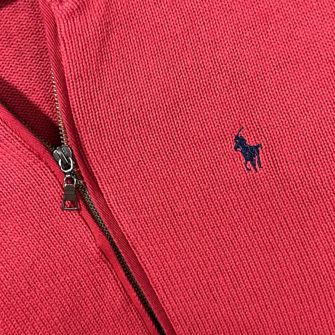 폴로 랄프로렌 레드 스웨터 집업 L  상품이미지7