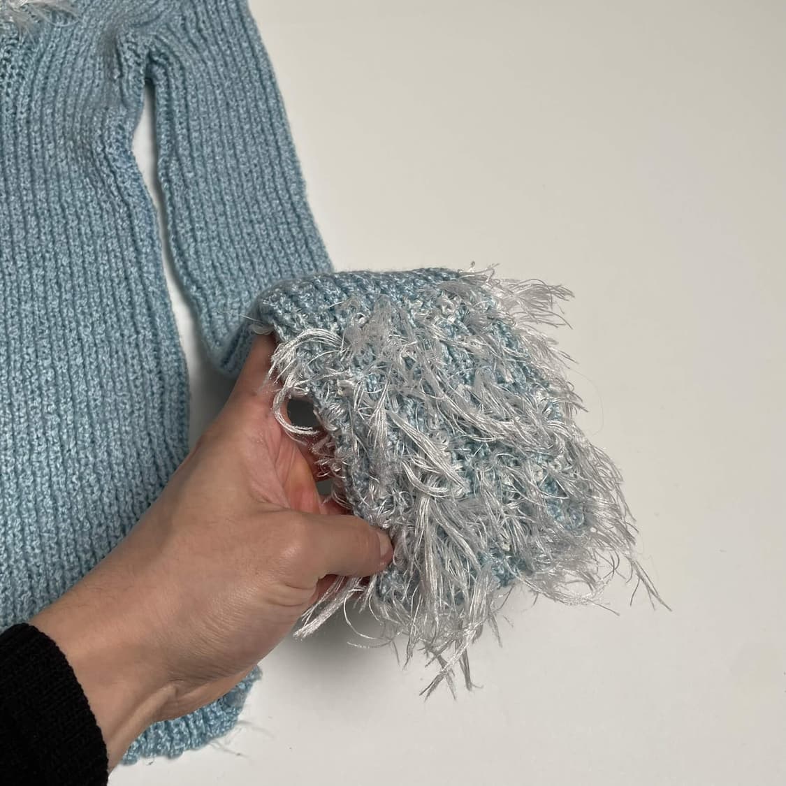 Antoine 화이트 퍼 포인트 니트 (france made)    상품이미지5