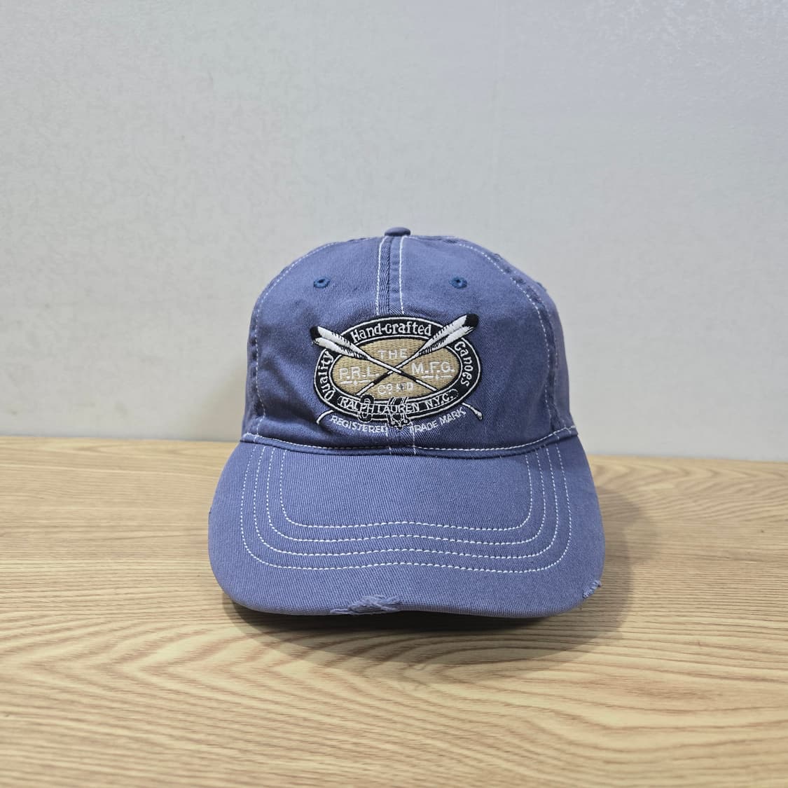 L/XL 폴로랄프로렌 90s 핸드 크레프트 카누 자수 볼캡  상품이미지1