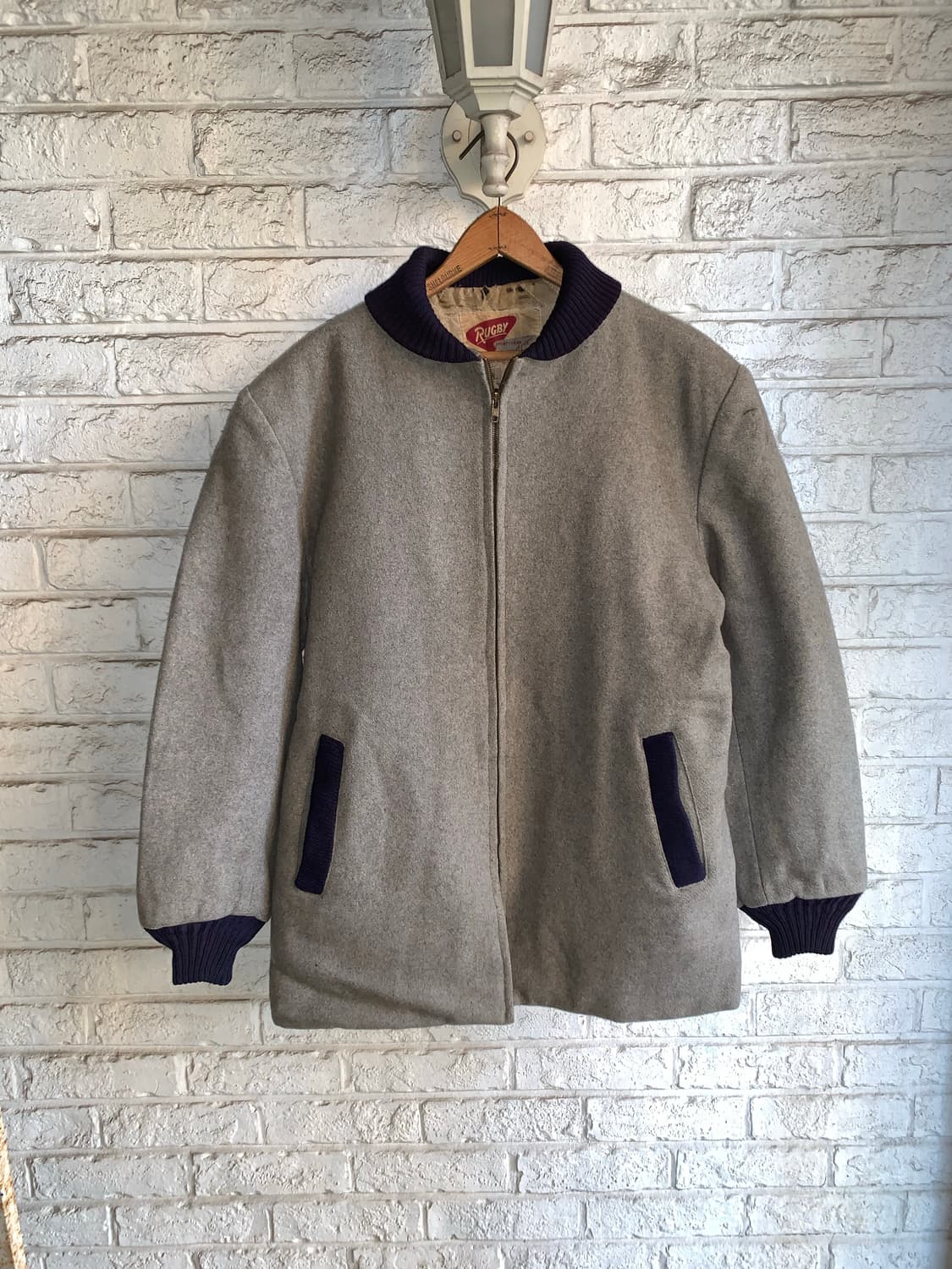 50년대 럭비 스포츠웨어 울 카코트  상품이미지1