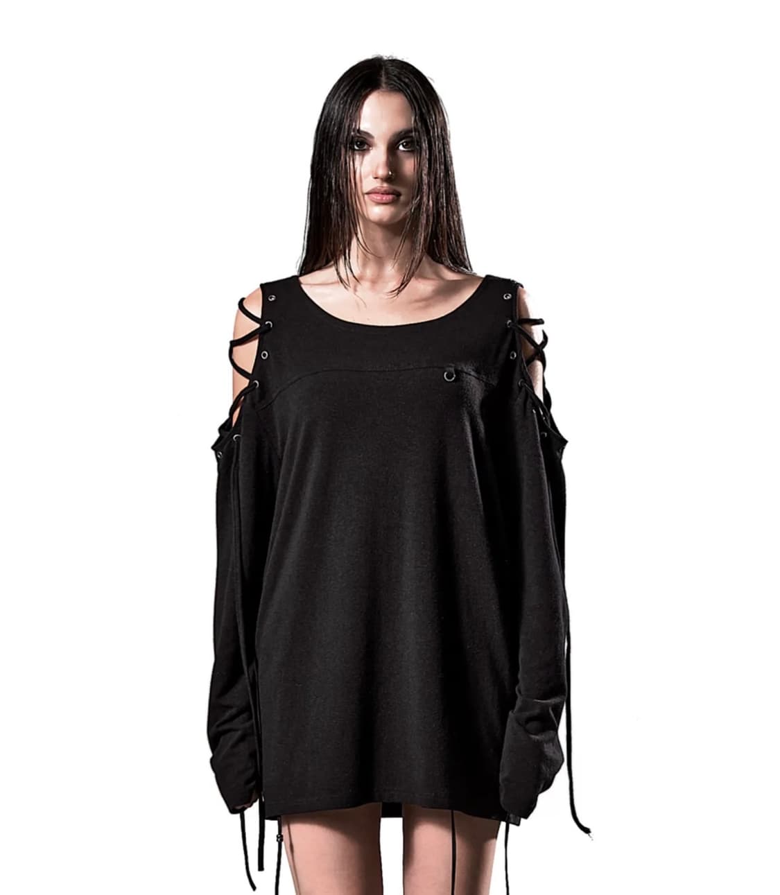 이양 CUT-OUT LACED EYELET TOP 상품이미지1
