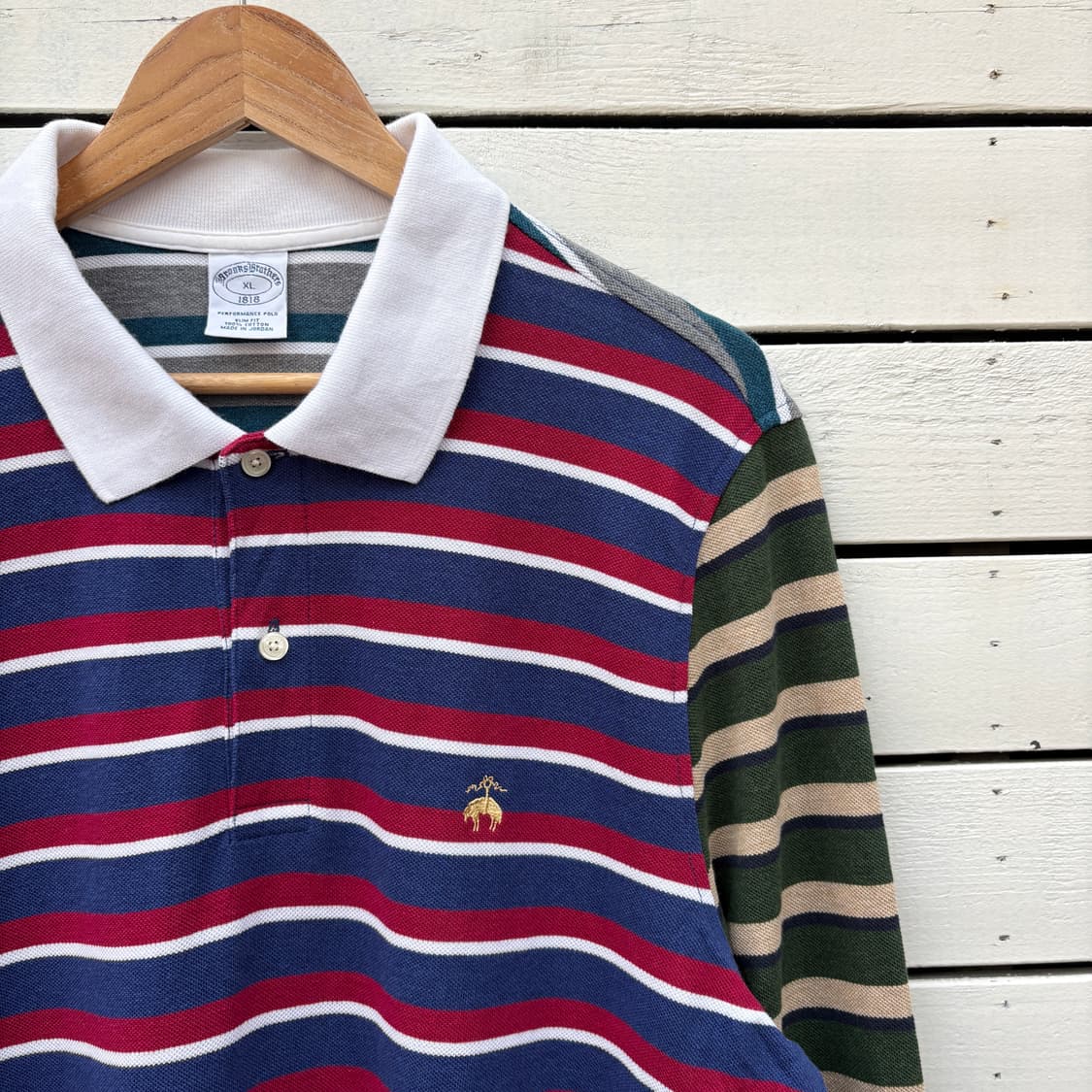 Brooks Brothers 브룩스브라더스 스트라이프 카라티 롱슬리브 상품이미지5