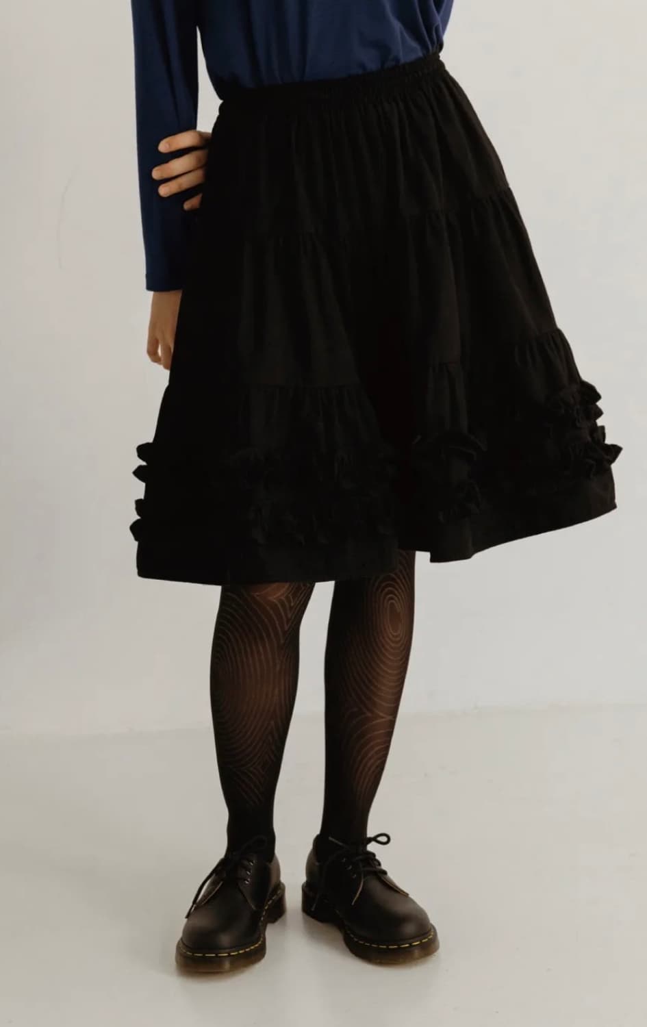 플리즈프로젝트 캉캉 프릴 스커트 블랙 상품이미지2