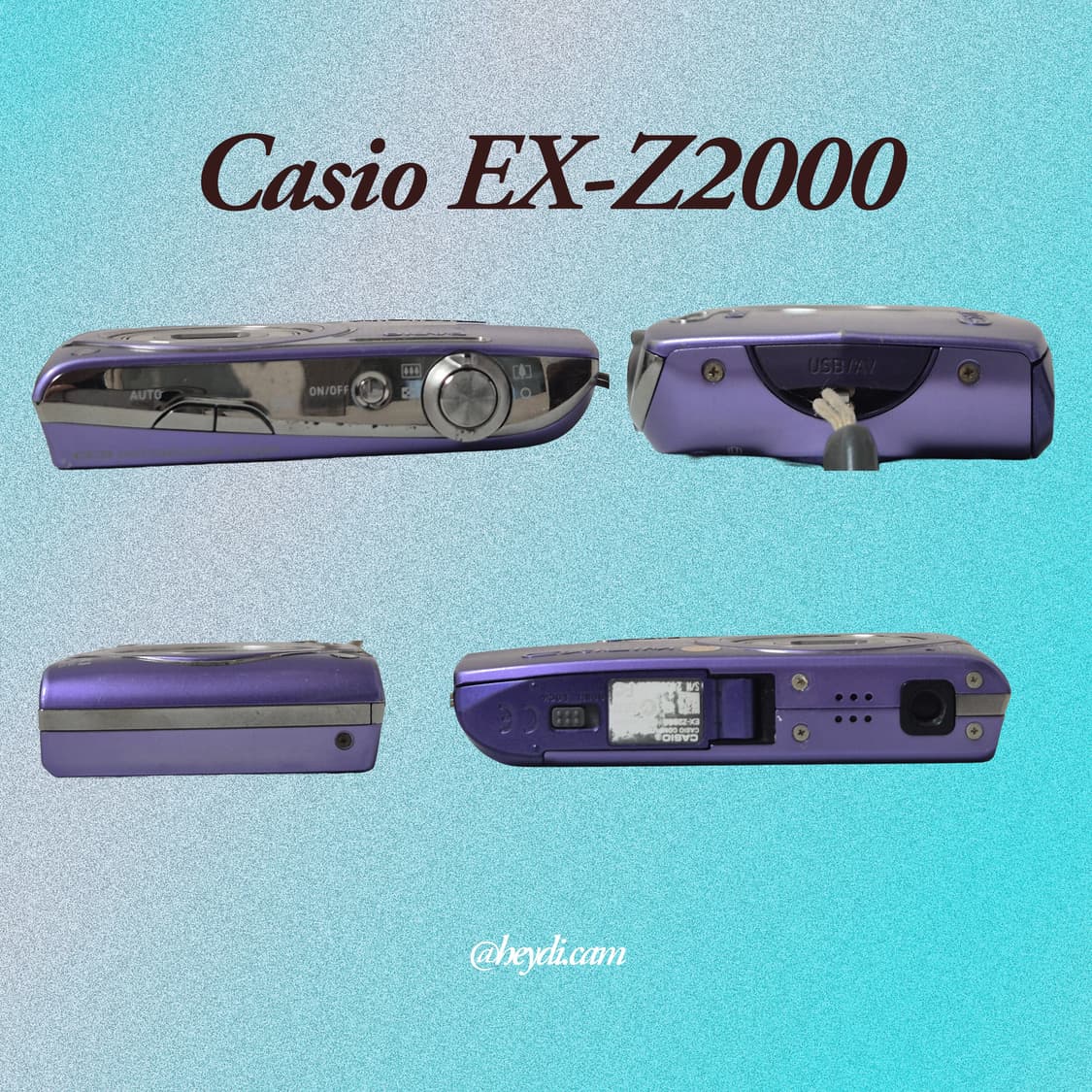 (로제, 모카, 아일릿) 카시오 엑슬림 z2000 퍼플 상품이미지3