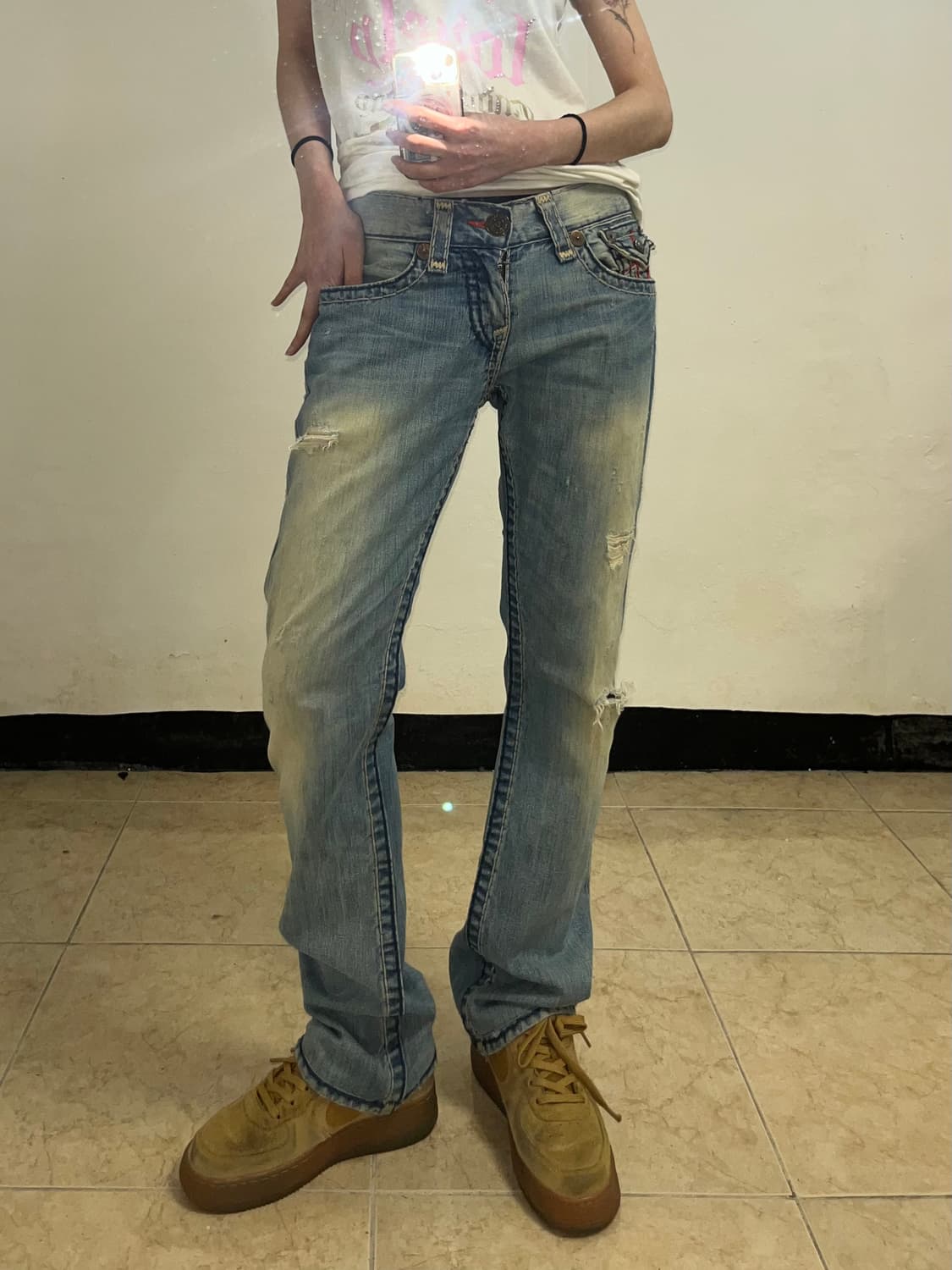 True religion 연청 데님 팬츠 상품이미지2