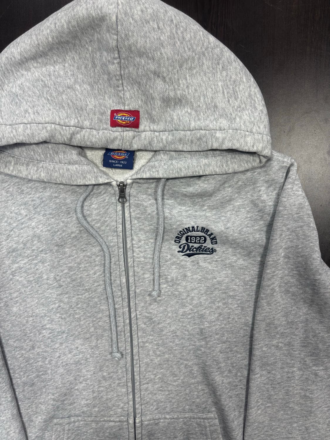 디키즈 기모 후드집업 회색 L 상품이미지2