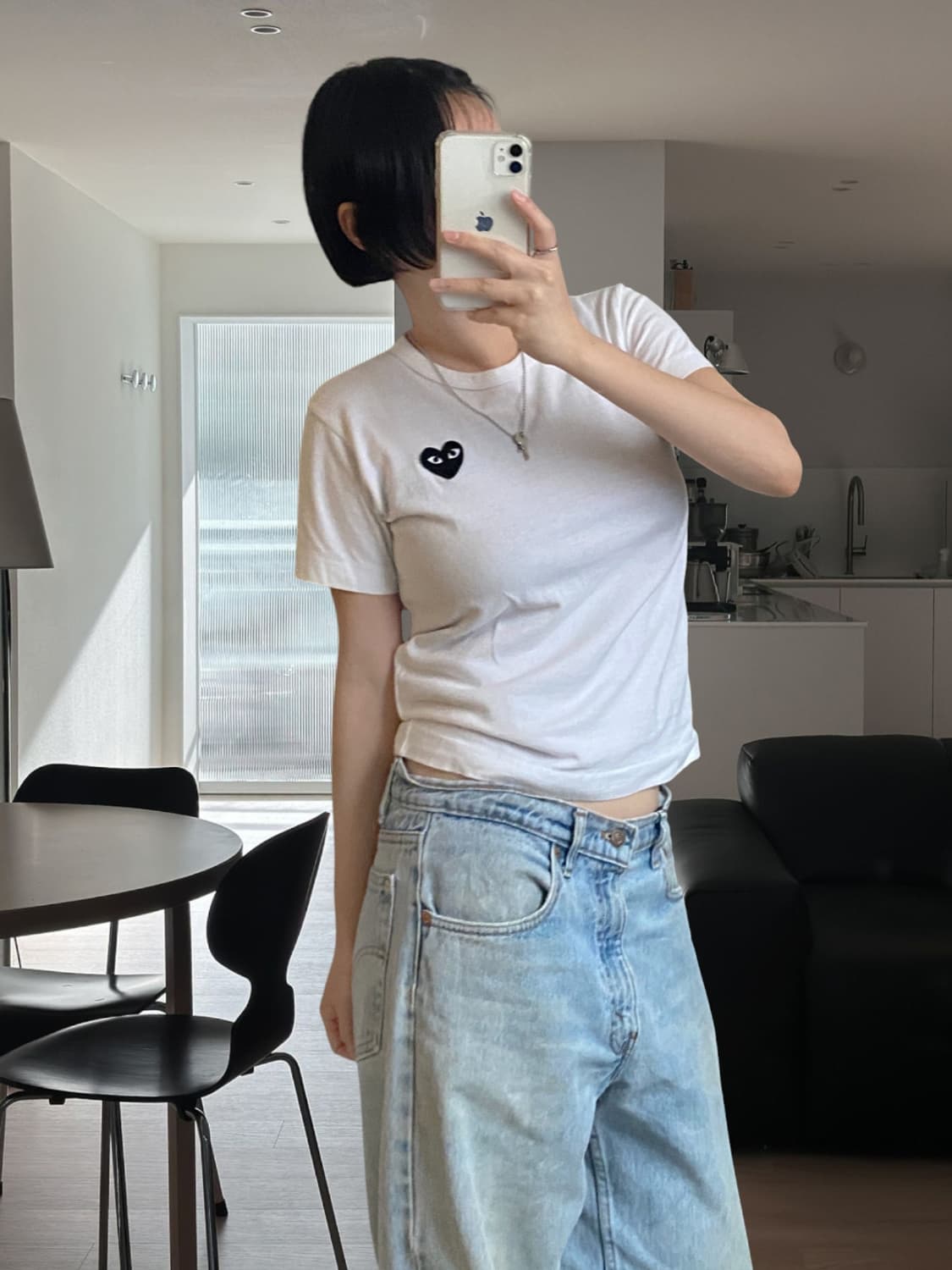 꼼데가송 1/2 티셔츠 (Woman S) AB0781 상품이미지2