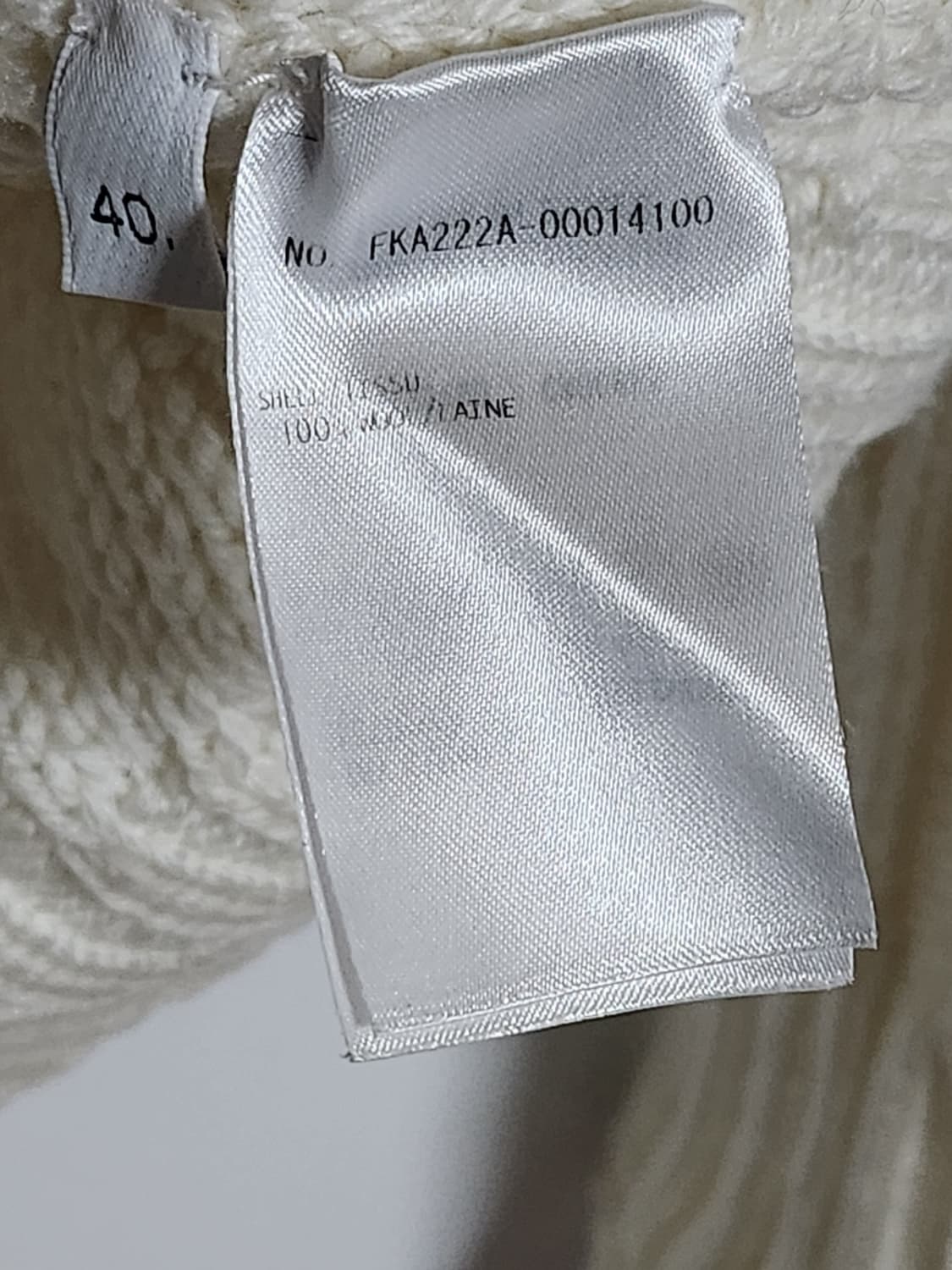 40 톰브라운 아란 케이블 여성 목폴라 니트 FKA222A 00014 상품이미지9