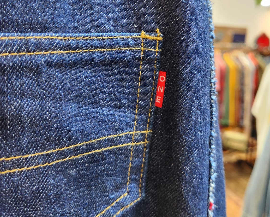 S-M) 제펜 셀비지 ONE/HALF  인디고 데님 스커트 상품이미지8